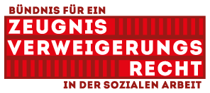Logo Bündnis für ein Zeugnisverweigerungsrecht in der Sozialen Arbeit